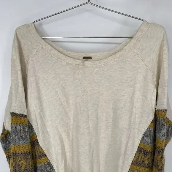 Free People Beautiful Sinner Oversized Pullover Poncho Sweater Women's Size L - Picture 9 of 9